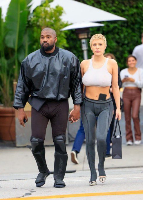 Kanye West and Bianca Censori Spotted Radiating Love in West Hollywood Stroll