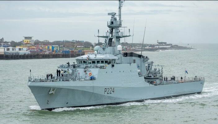 UK Warship Arrives in Nigeria, See Why 
