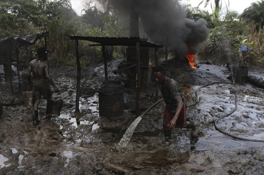 Exposed! Navy Busts 15 Largest Illegal Refineries In Rivers 