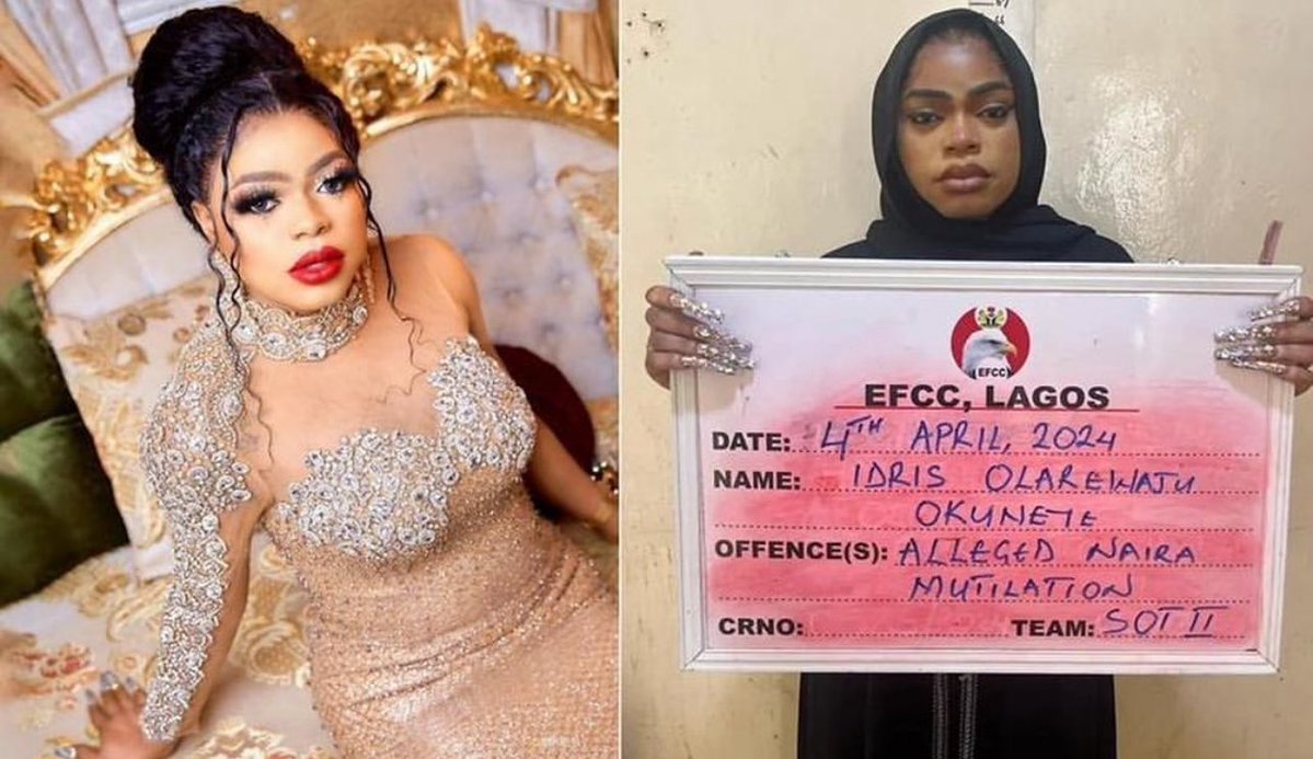Bobrisky Sentenced to Six-Month Jail Term for Naira Abuse