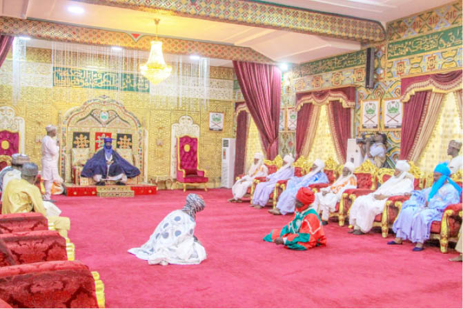 Emir Sanusi's Palace Gutted By Fire in Kano 