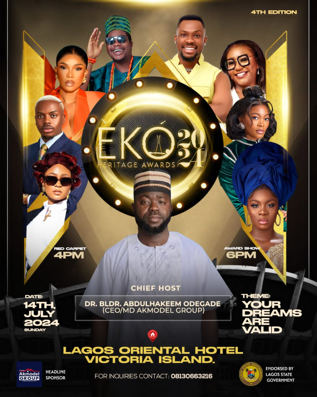 Eko Heritage Awards 2024: Akmodel Group MD, Mr. Macaroni, Kiekie, Iyabo Ojo, Commissioner Dj Wysei etc Graces Event At Lagos Oriental Hotels