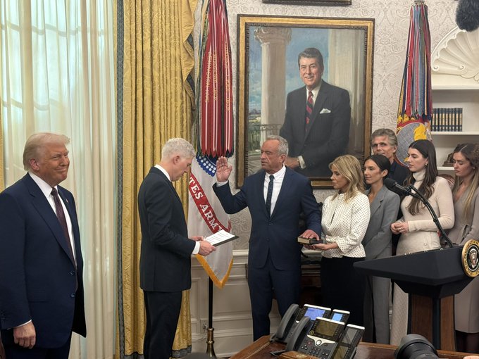 Trump Rfk Jr Swearing In RFK Jr. Sworn In As Trump's Health Secretary: A New Era For HHS
